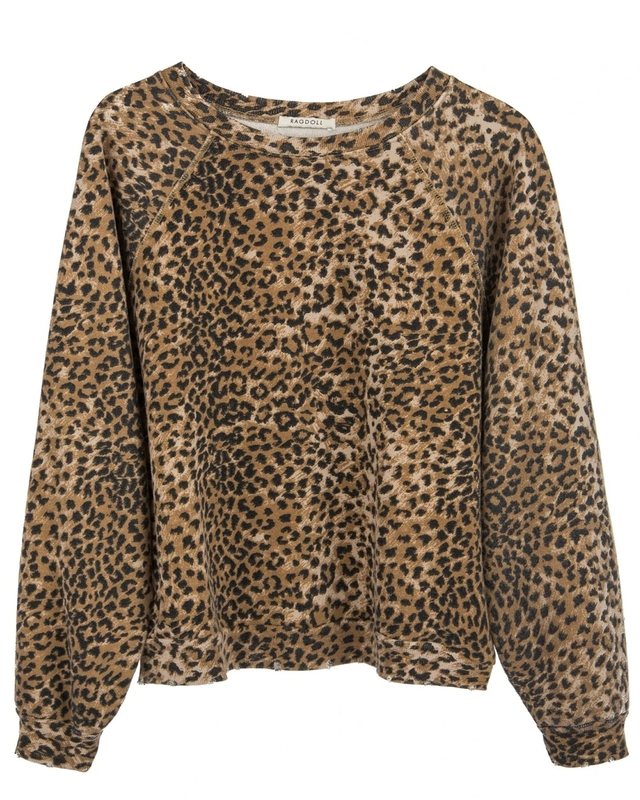 ragdoll leopard sweatshirt