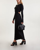 Proenza Schouler Dress Long Sleeve Jersey Open Back Svart L