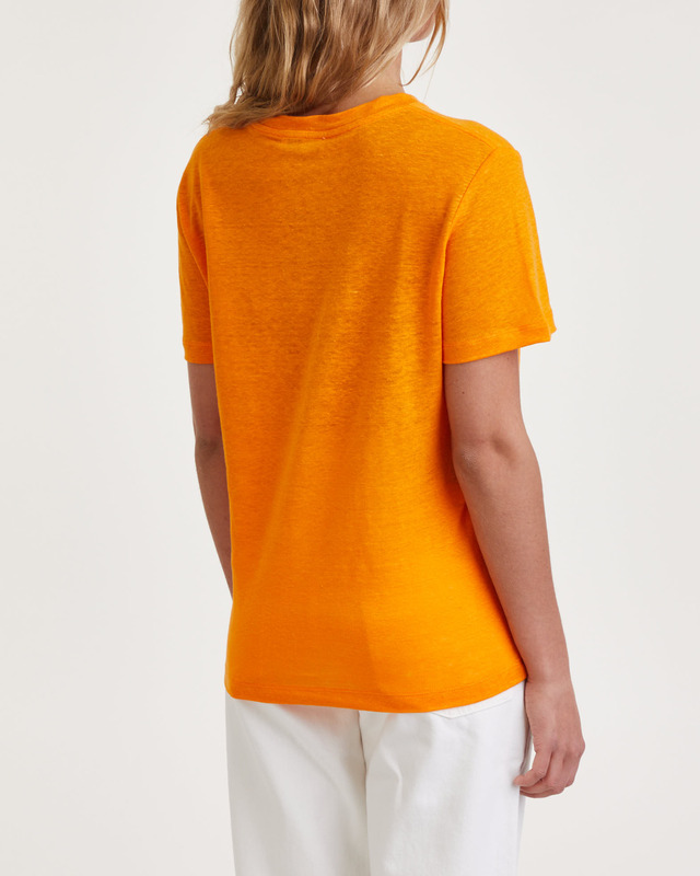 Rodebjer T-Shirt Ninja Linen Orange L