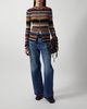Acne Studios Kofta Striped Wool Brun L