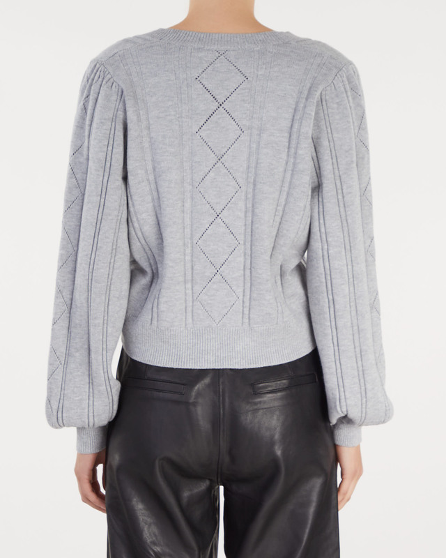 Cardigan Eamon Grey melange L