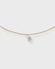 CBYC Necklace Floating Lab Diamond  Gold ONESIZE