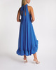 Malina Dress Sabrina Halterneck Ruffled Maxi Blue L