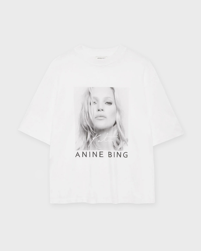 ANINE BING T-Shirt Avi Kate Moss Vit L