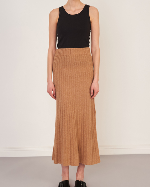 Cashmere Skirt Celine  Valnöt 1
