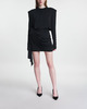 Magda Butrym Dress Long Sleeve Mini  Black FR 38 (EUR 36)