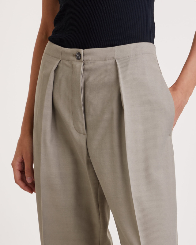 Acne Studios Byxor Herringbone Suit Grå 38