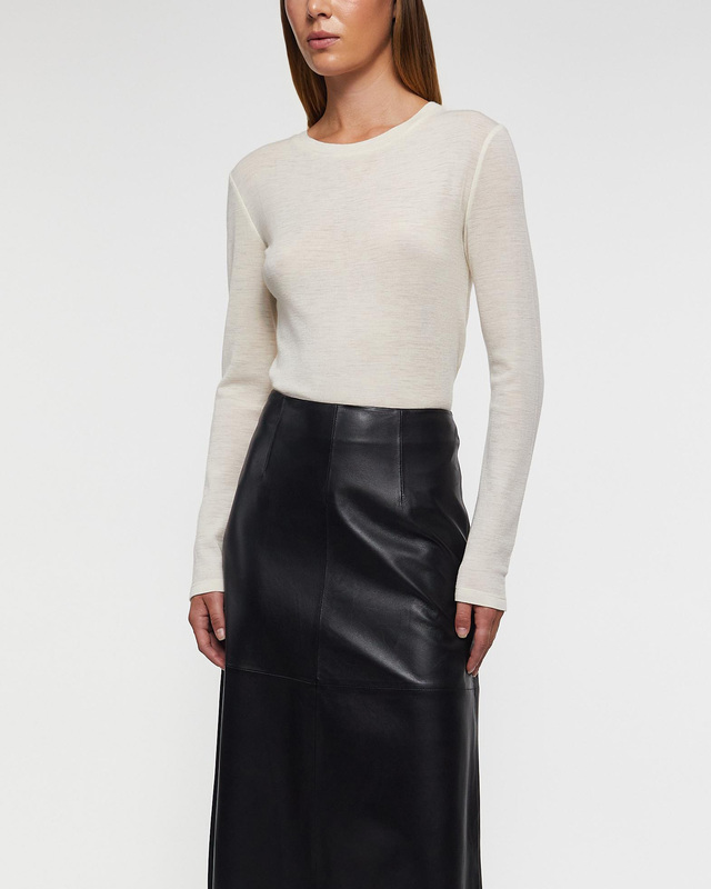 Wakakuu Icons Sweater Crew Neck Merino Wool Creme S