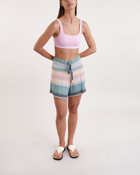 Square Neck Bikini Top Rosa 2