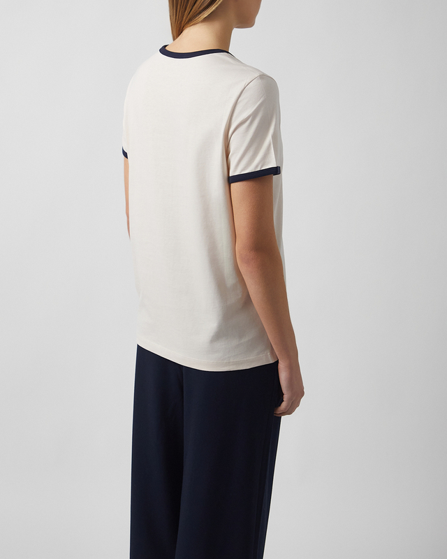 Moncler T-Shirt Embroidered Logo Cotton White XL