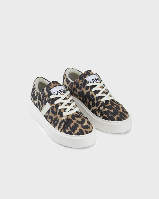 GANNI Sneakers Sporty Mix Cupsole Sneaker Leopard EUR 38