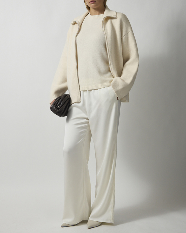 Soft Goat T-skjorte Oversized Cashmere White L