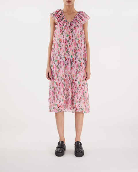 Georgette midi dress Ljusrosa 2
