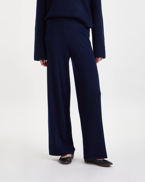 Byxor Marlo Cashmere Navy 2