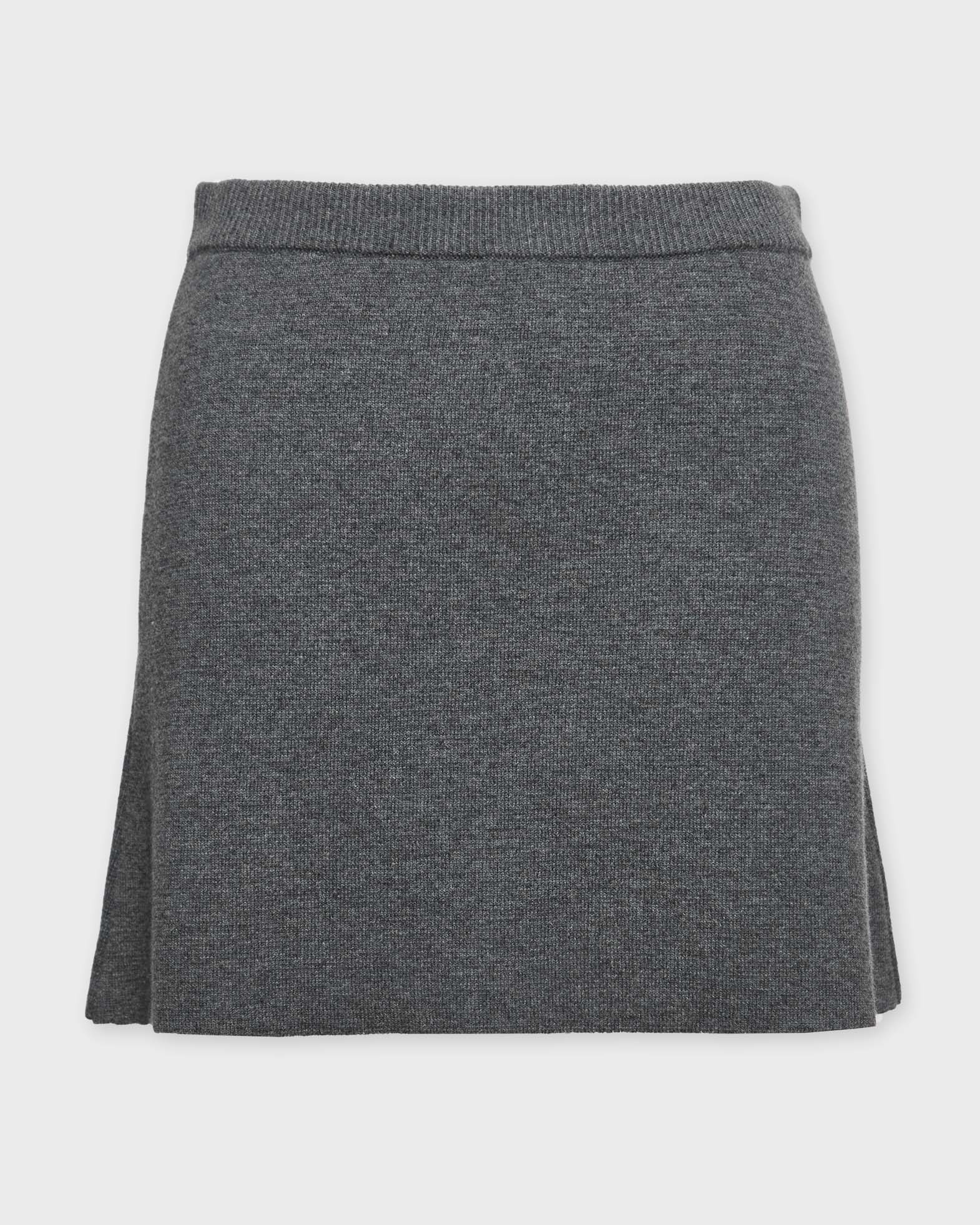 Wakakuu Icons Women's Grey Coventry Wool Skirt Grå Xs