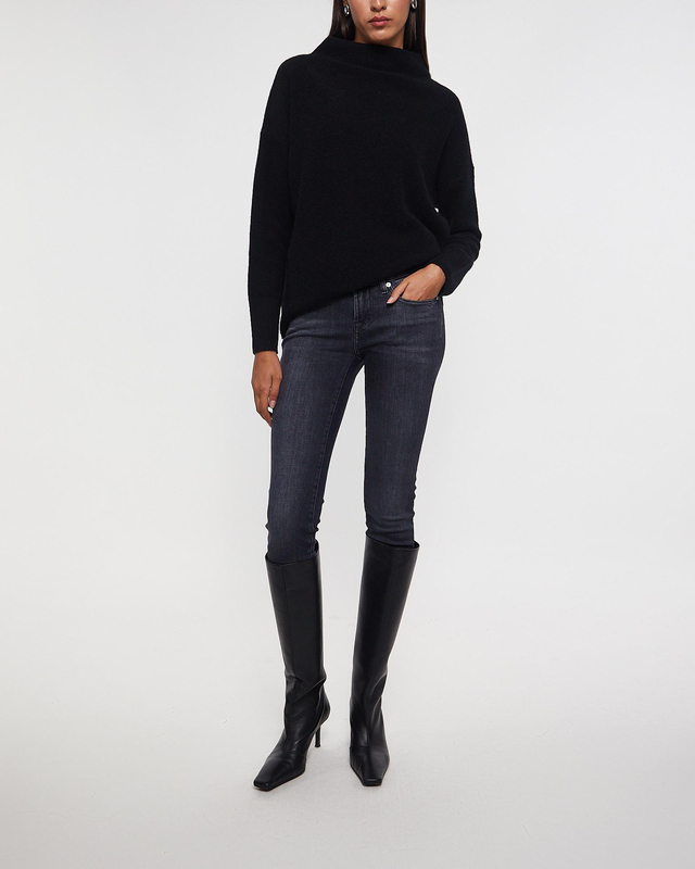 7 For All Mankind Jeans Low Skinny Blacky Black wash 26