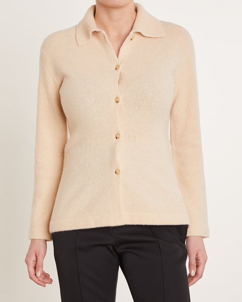 Tröja Fitted Polo Oatmeal 1