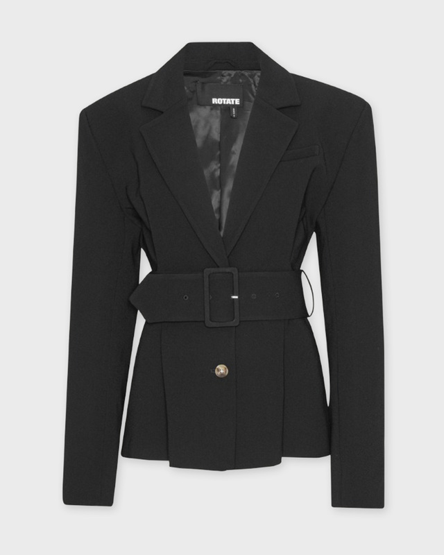 ROTATE Birger Christensen Blazer Suiting Belted  Black 38