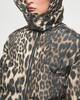 GANNI Leo Puffers Midi Jacket Leopard L-XL