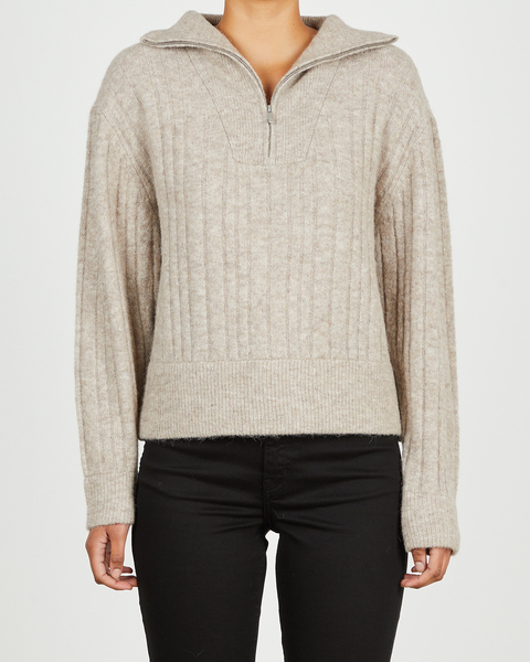 Sweater AlphaGZ Zipper Pullover Sand 1