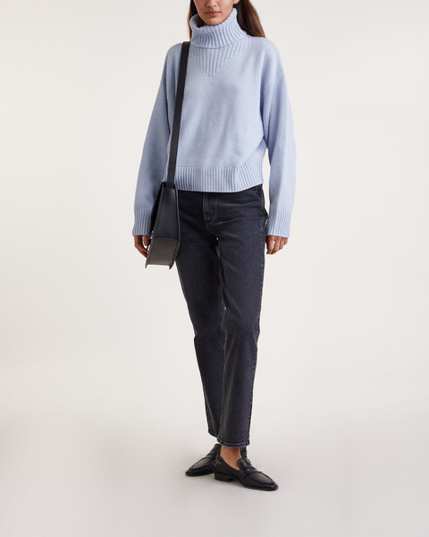 Sweater Wool Turtleneck  Light blue 2