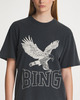 ANINE BING T-shirt Lili Retro Eagle Washed black L
