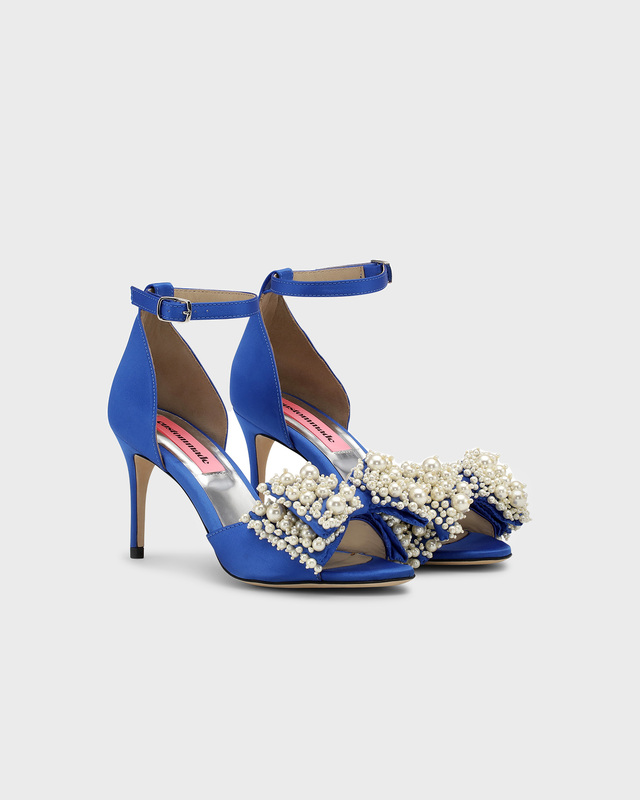 Custommade Marita Pearl Heel Blå EUR 38