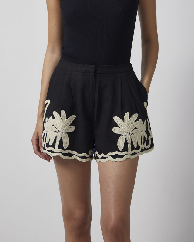 Malina Shorts Fenya Embroidered Black 36