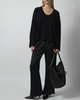 Dagmar Genser Soft Wool Scoop Knit Svart S
