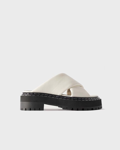 Sandaler Lug Sole Platform Svart/vit 1