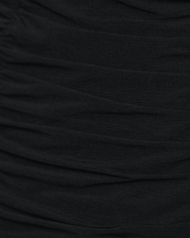ROTATE Birger Christensen Klänning Mini Ruched Ls Svart 36