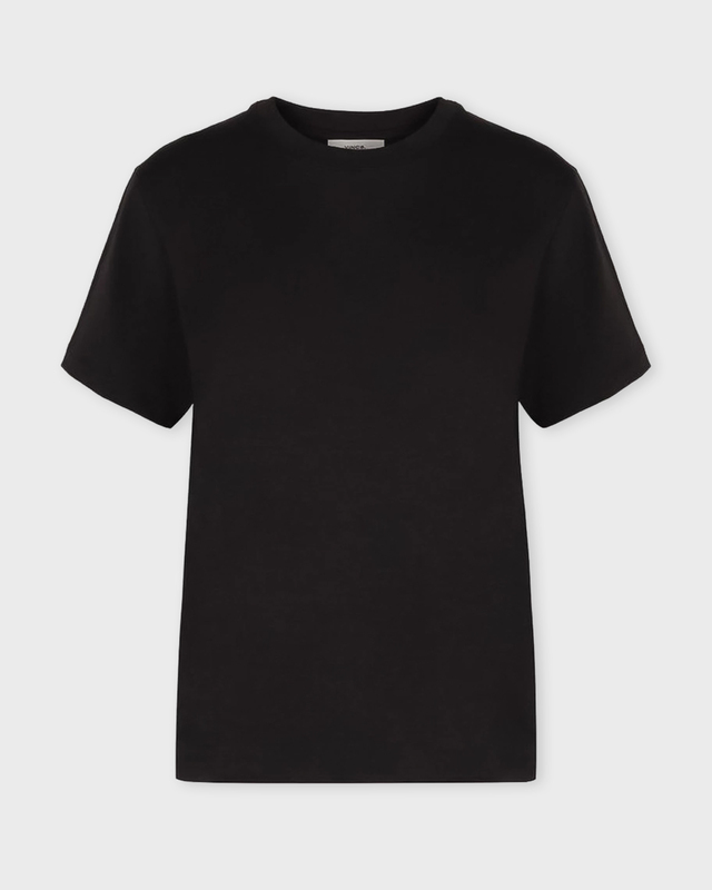 Vince T-Shirt Pima Cotton Crew Neck Black L
