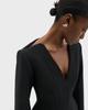 Malina Topp Ninni Cut-Out Shoulder Hourglass Black 36