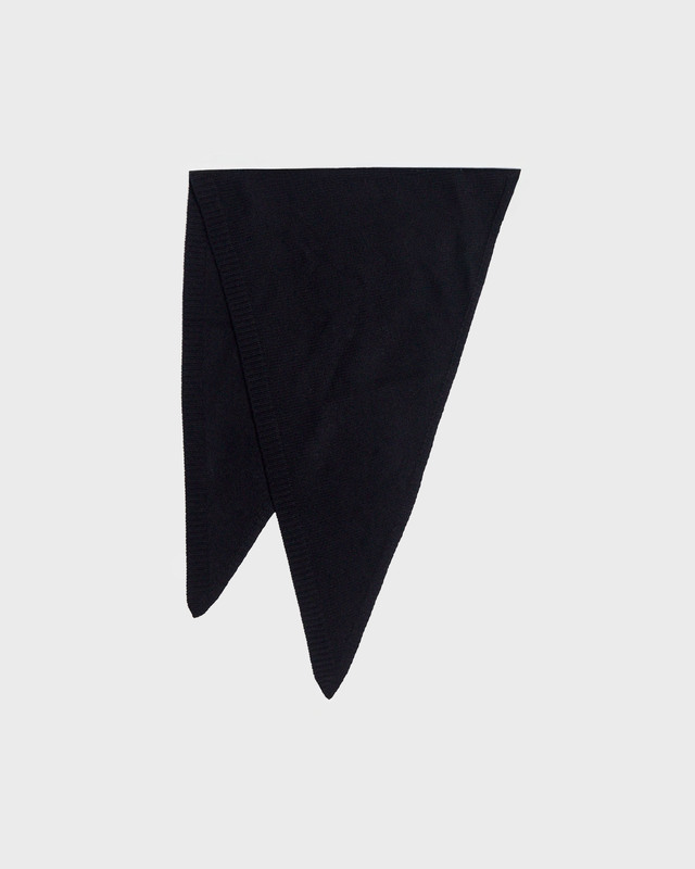 Wakakuu Icons Scarf Knit Triangle Black ONESIZE