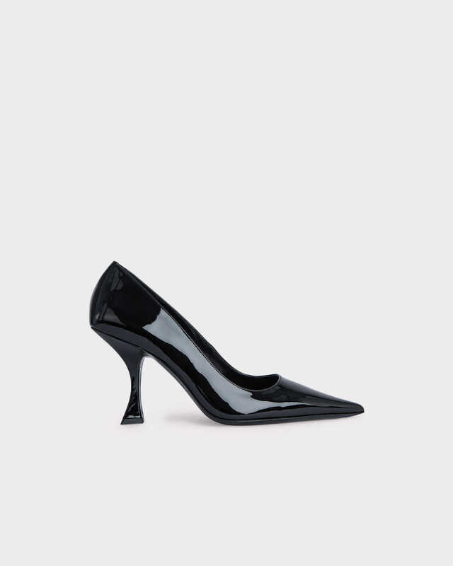 By Far Heels Viva Black Patent Leather Black EUR 36