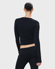 Éterne Topp Fitted Crewneck Long Sleeve Svart S