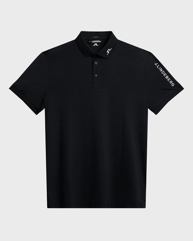 J Lindeberg Polo Shirt Tour Tech Golf Black XS