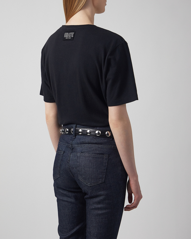 KHAITE T-shirt Mae Short Sleeve Black XS