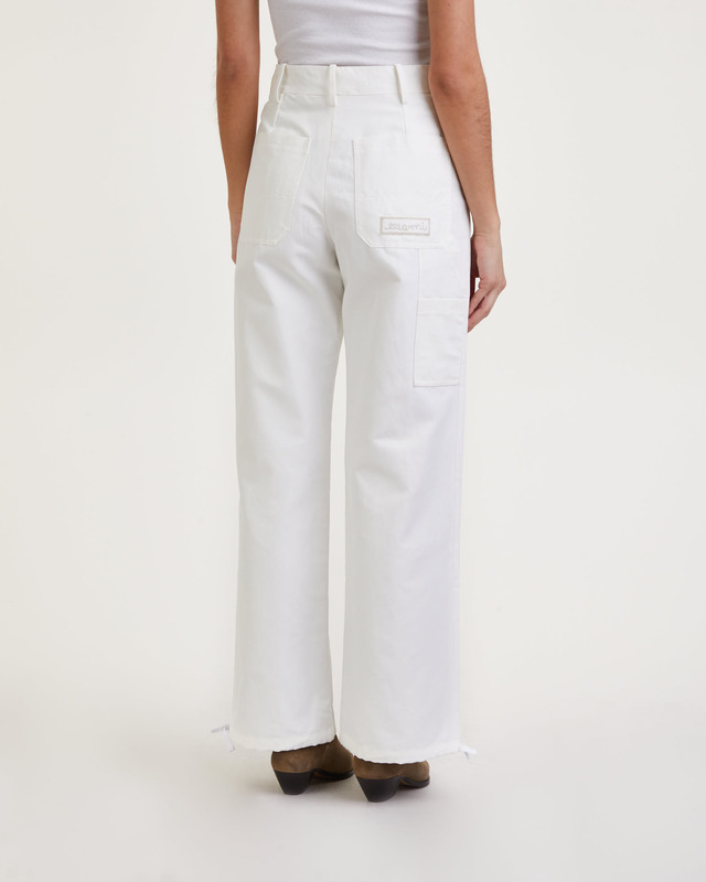 Marni Trousers Tech Cargo White IT 38 (EUR 32)