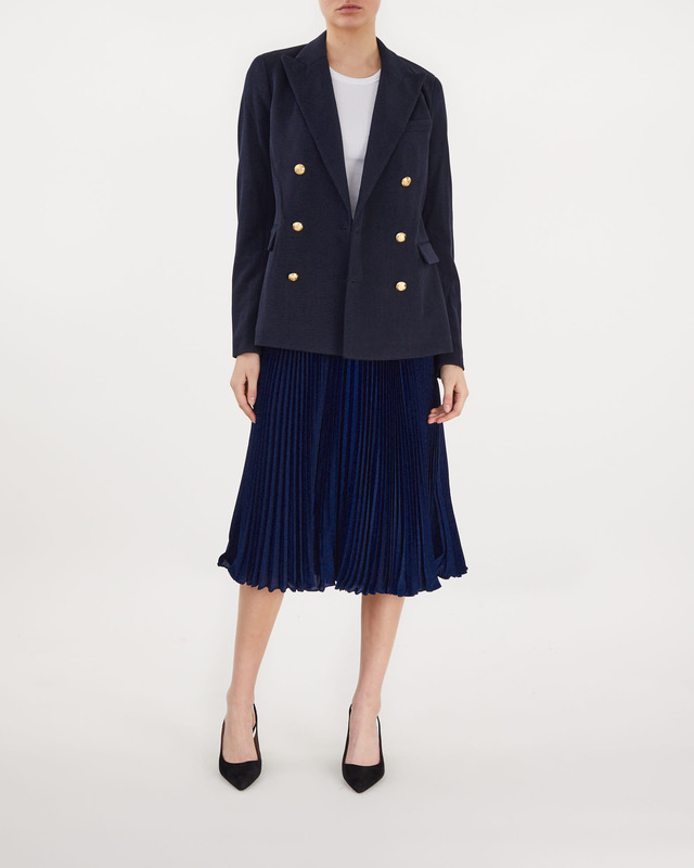 POLO Ralph Lauren Pleated Mid Skirt  Navy M