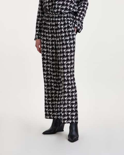 Byxor Aiden Svart/creme 2