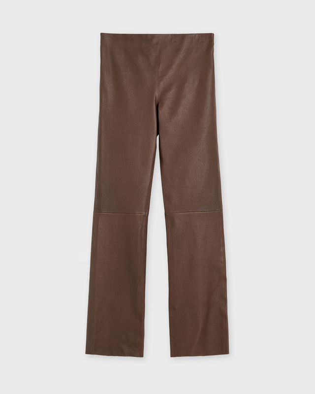 By Malene Birger  Florentina Trousers Long Leather Brown 38