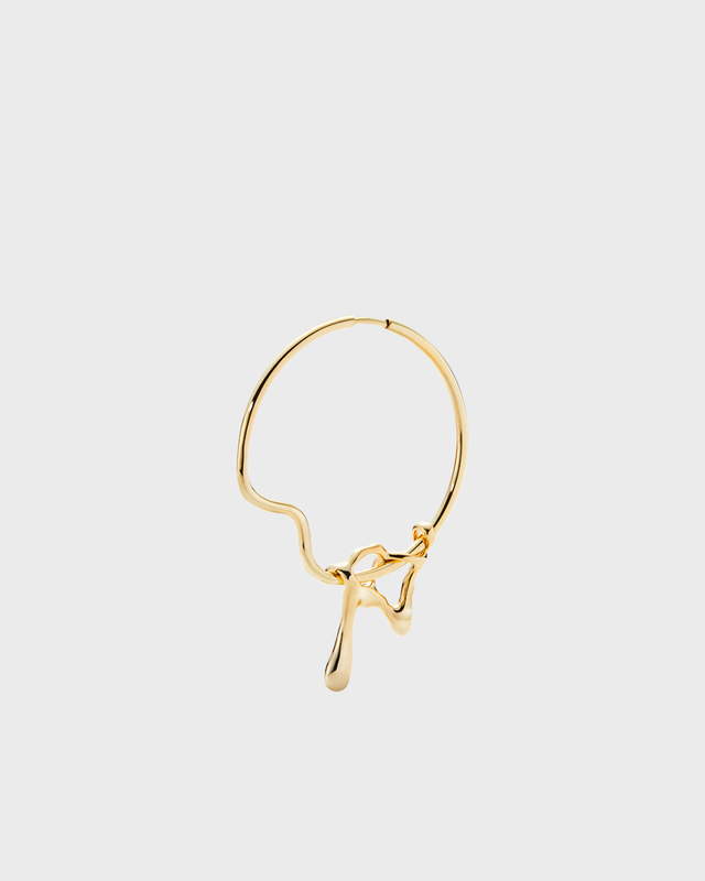 MARIA BLACK Earring Istedgade Hoop Guld ONESIZE