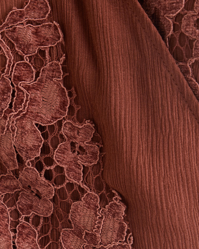 Acne Studios Blus Lace Wrap Brun 36