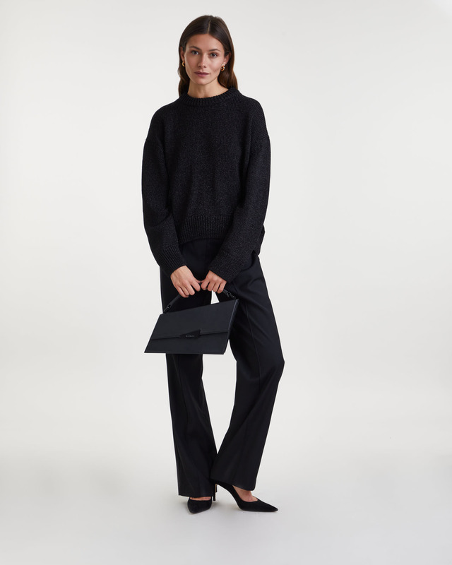 Wakakuu Icons Top Elise Knit Lurex Black L