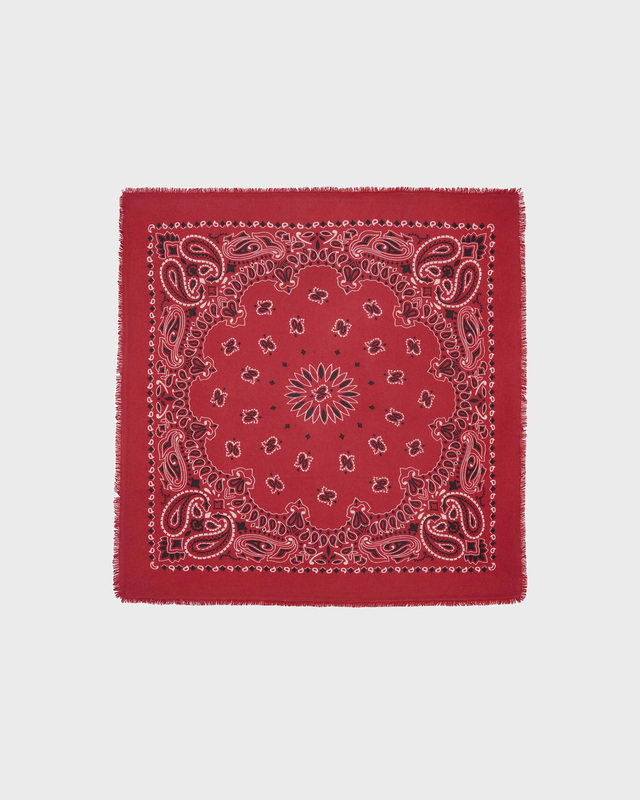 Kujten Hachiko Cashmere Bandana Scarf Röd ONESIZE