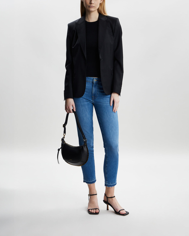 7 For All Mankind Jeans Roxanne Ankle Skylight Destroyed Mid blue  29