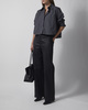 Wakakuu Icons Skjorte Cropped Brushed Cotton Grey L