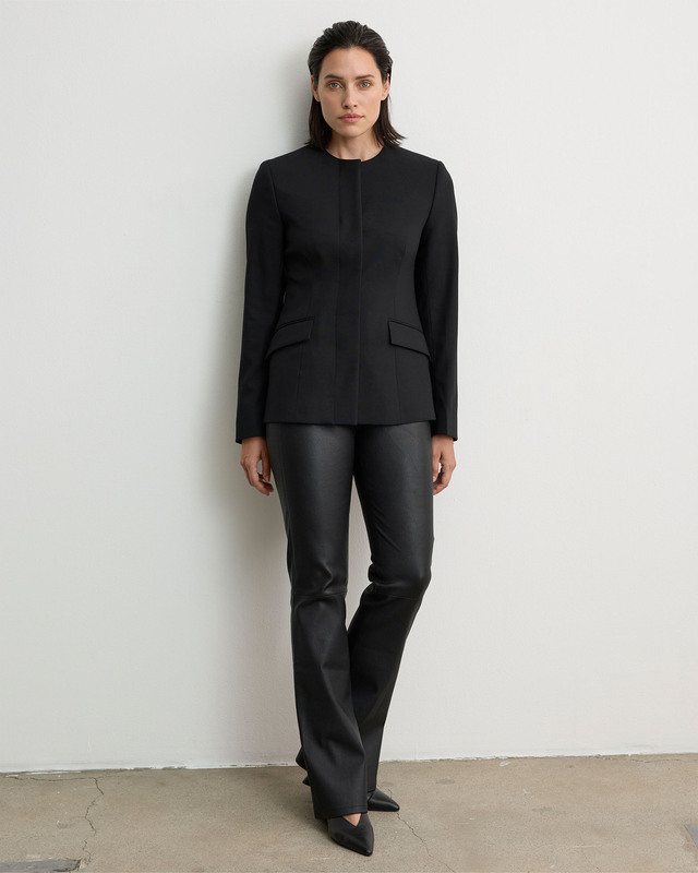 Wakakuu Icons Trouses Stretch Leather Pants Black 38