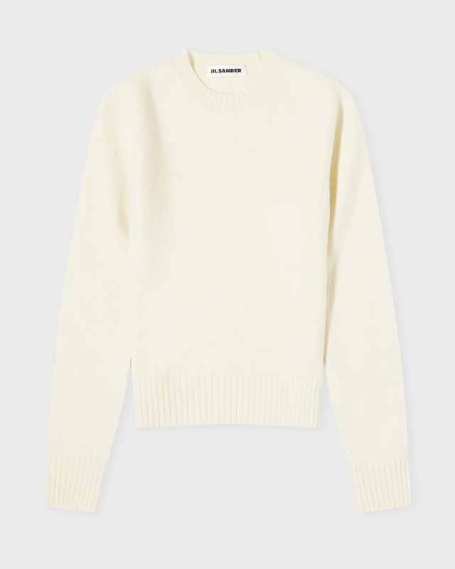 Jil Sander Sweater Lightweight Crew-Neck Natural 36